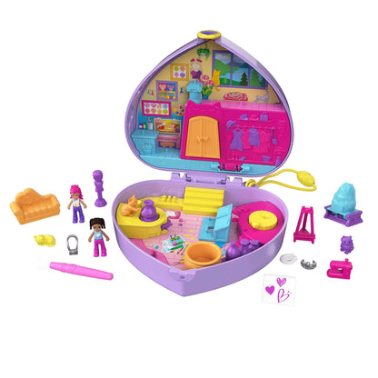 Polly Pocket HGT15 Set Atelier de Artă, 12 accesorii, 4+ ani