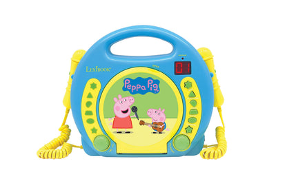 Peppa Pig - CD player Lexibook - Peppa Pig RCDK100PP cu microfon, pentru copii (Lexibook RCDK100PP)