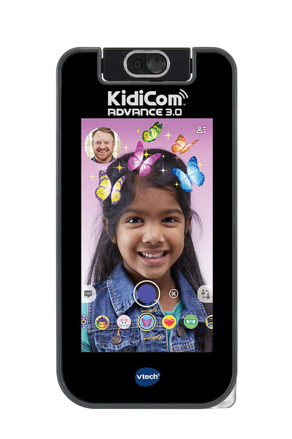 VTech Kidicom Advance 3.0 (Albastru) - Jucărie educativă și dispozitiv de comunicare sigur pentru copii, cu e-book-uri, cameră, aplicații prietenoase, jocuri și multe altele, potrivit pentru băieți și fete 4-7 ani.