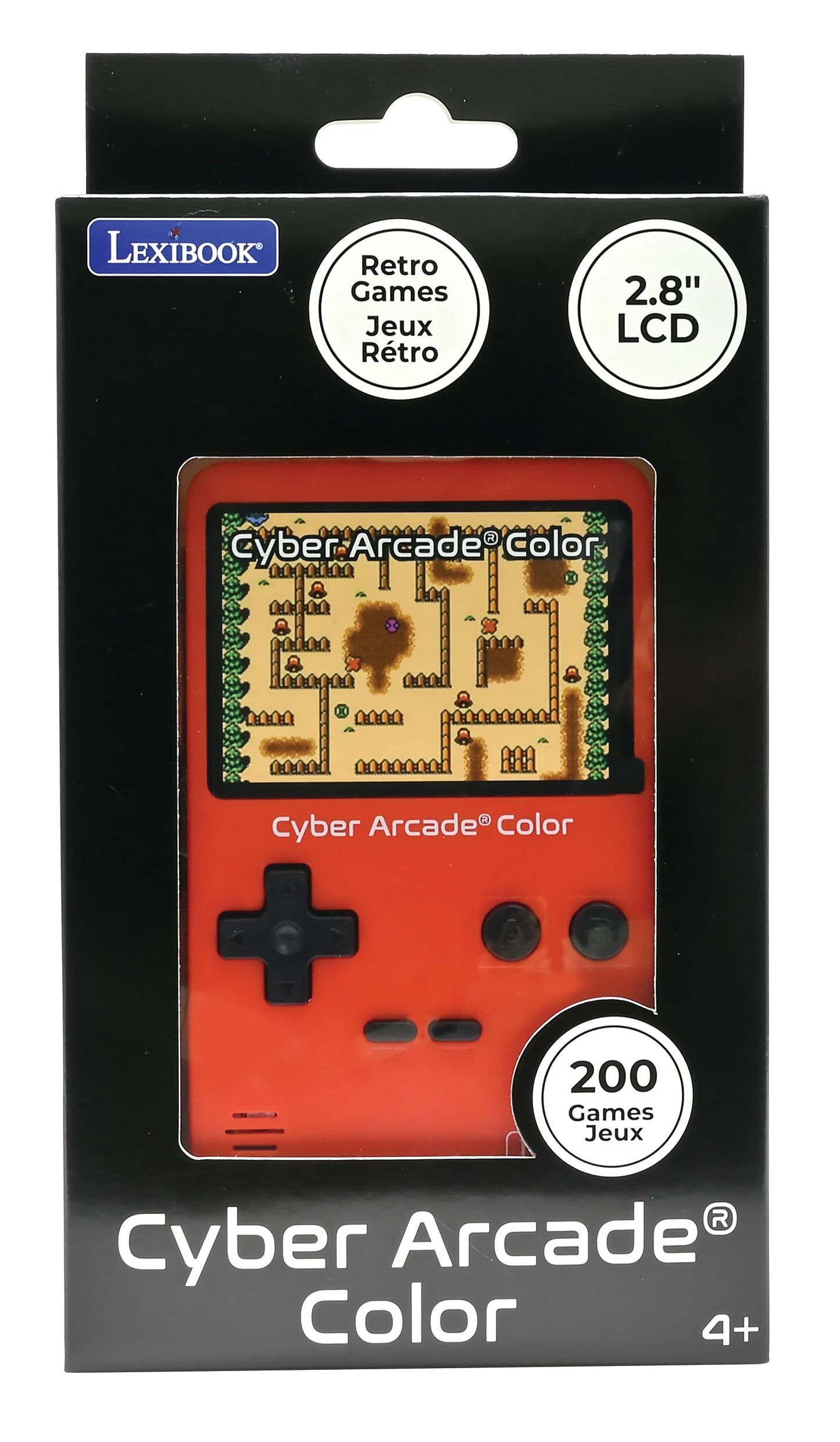 Lexibook JL2389 Consolă retro Cyber Arcade, 200 jocuri