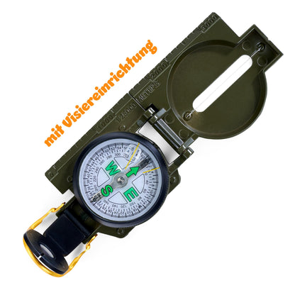 Simba 109452665 Busolă pentru copii Scout cu carcasă metalică și vizor pliabil 5+ ani