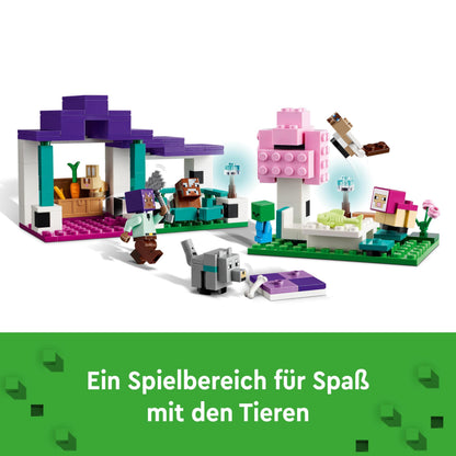 LEGO Minecraft 21253 Adăpost de Animale, 7+ ani