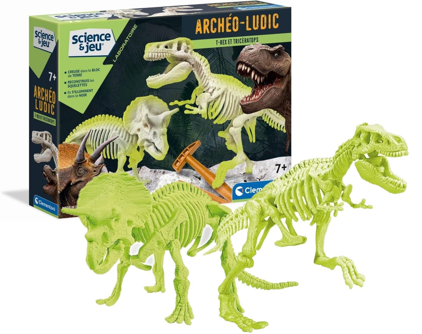 Clementoni – a1503085 – Joc Științific – T-Rex și Triceratops
