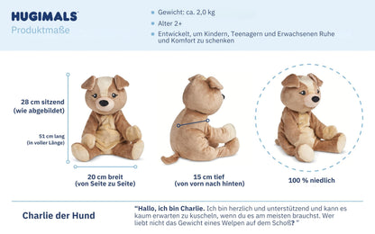HUGIMALS HUG003PU Jucărie de pluș cu greutate 2kg cu presiune profundă pentru calmare pentru copii și adulți