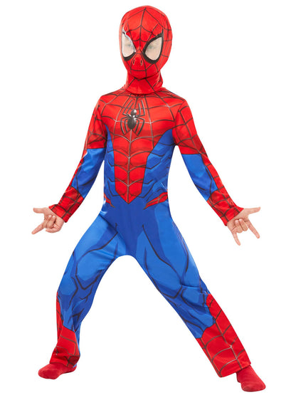 Rubie's 640840L Marvel Spider-Man Costum Clasic pentru Copii, Mărimea L 7-8 ani