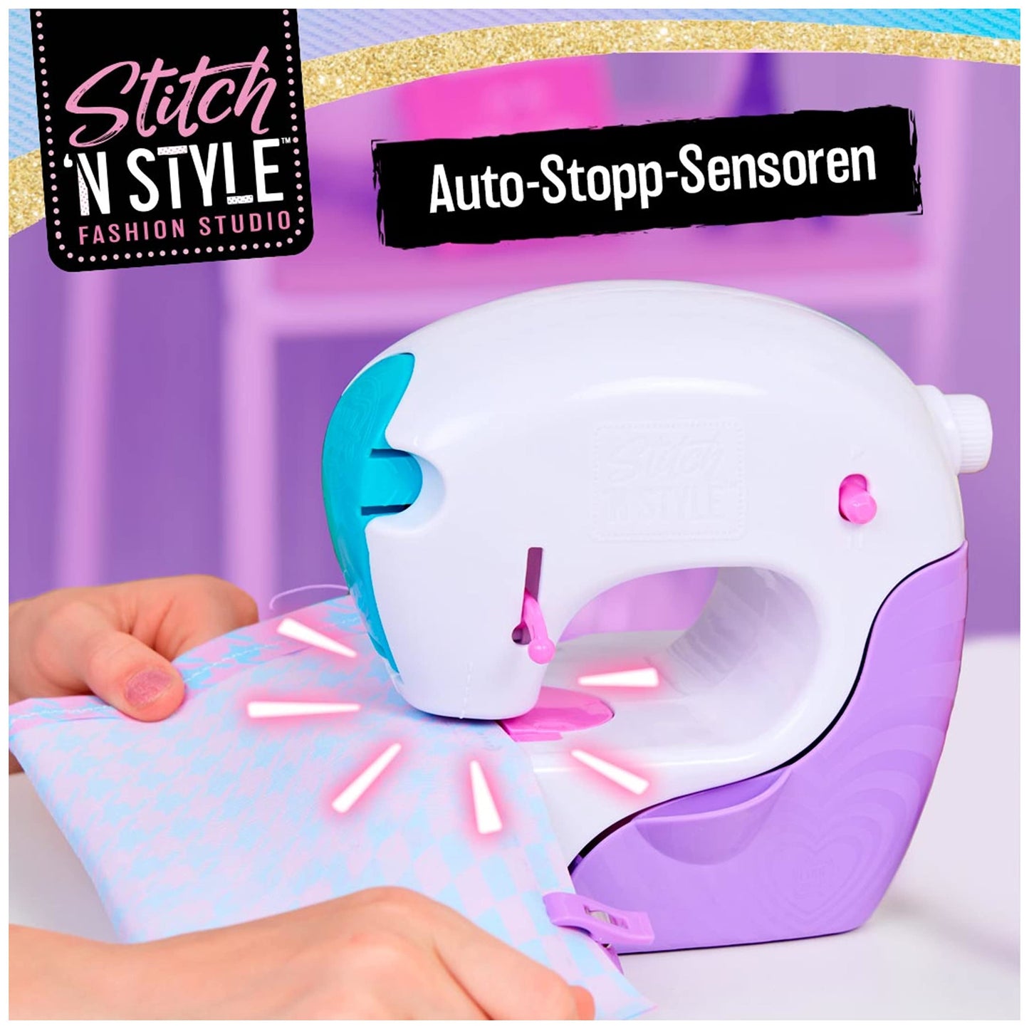 Cool Maker Stitch n Style Mașină de cusut, 6 proiecte, 8+ ani
