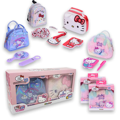 Cutii Amuzante Hello Kitty - Set 2 Pungi pentru Fete cu Accesorii, Jucării și Jocuri pentru Copii de la 3 Ani