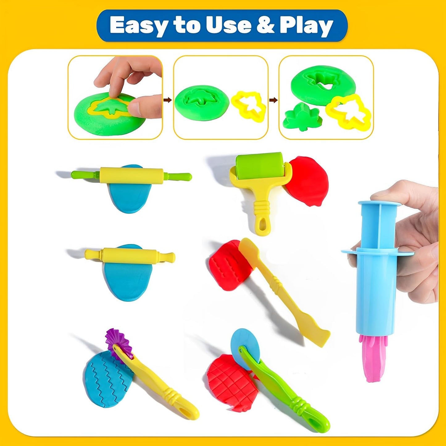AMSNINK Set 23 accesorii modelare plastilina