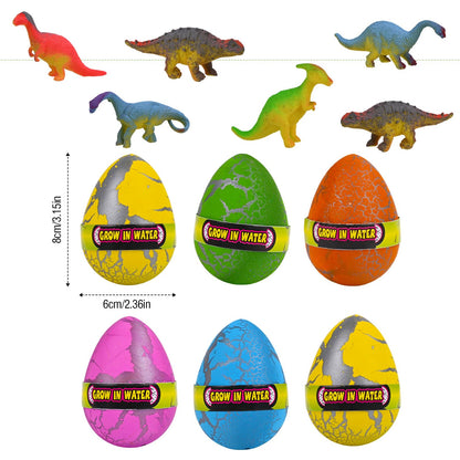 Zoelele Set 6 Ouă Surpriză Dinozauri, eclozare în apă