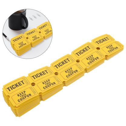 PRETYZOOM Bilete tombola numerotate, 200 buc, 5x2,5 cm