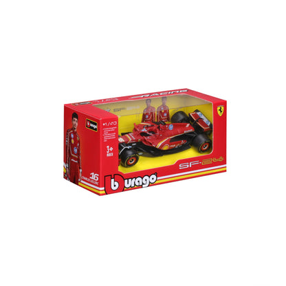 Bburago Ferrari SF-24 Mașinuță model realist 1:43 Charles Leclerc 3+ ani