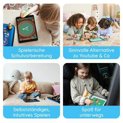 Edurino DE-S001 Set de învățare pentru citit și scris cu Mika 1 nivel 4+ ani cu stilou digital | Joc educațional digital inovator