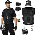 Ulikey Costum SWAT adulți, set complet cu vestă