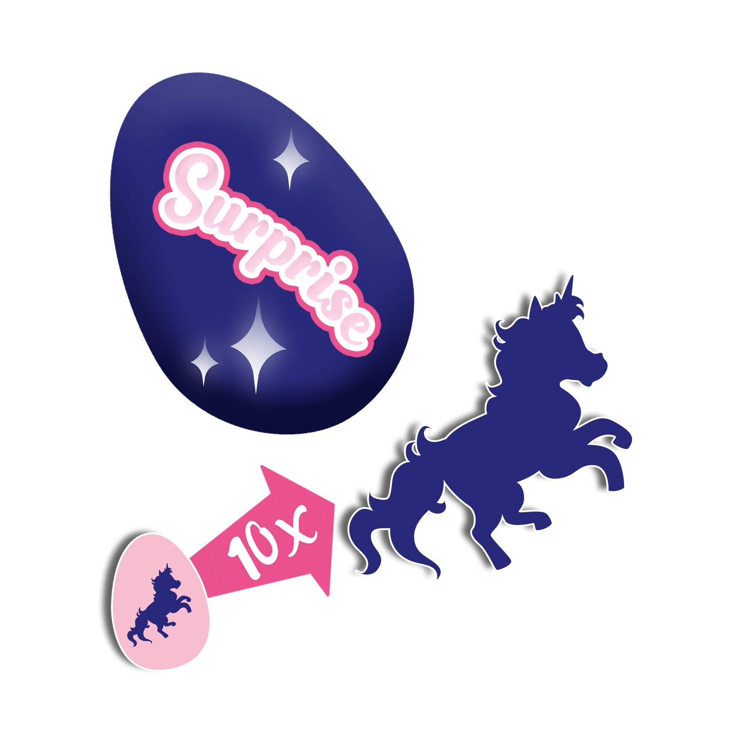 SES Creative Einhorn Ei Set de joacă cu unicorn care crește în apă din materiale sigure pentru fete de la 5 ani