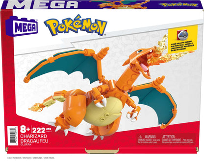 MEGA GWY77 Set construcție Pokémon Glurak, 223 piese, 6+ ani
