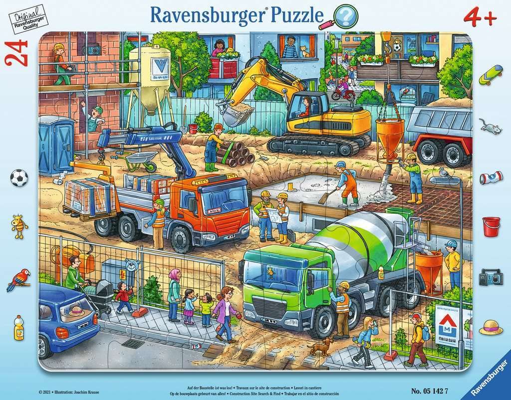 Puzzle Ravensburger - 05142 Pe șantier se întâmplă ceva! - cu 24 de piese