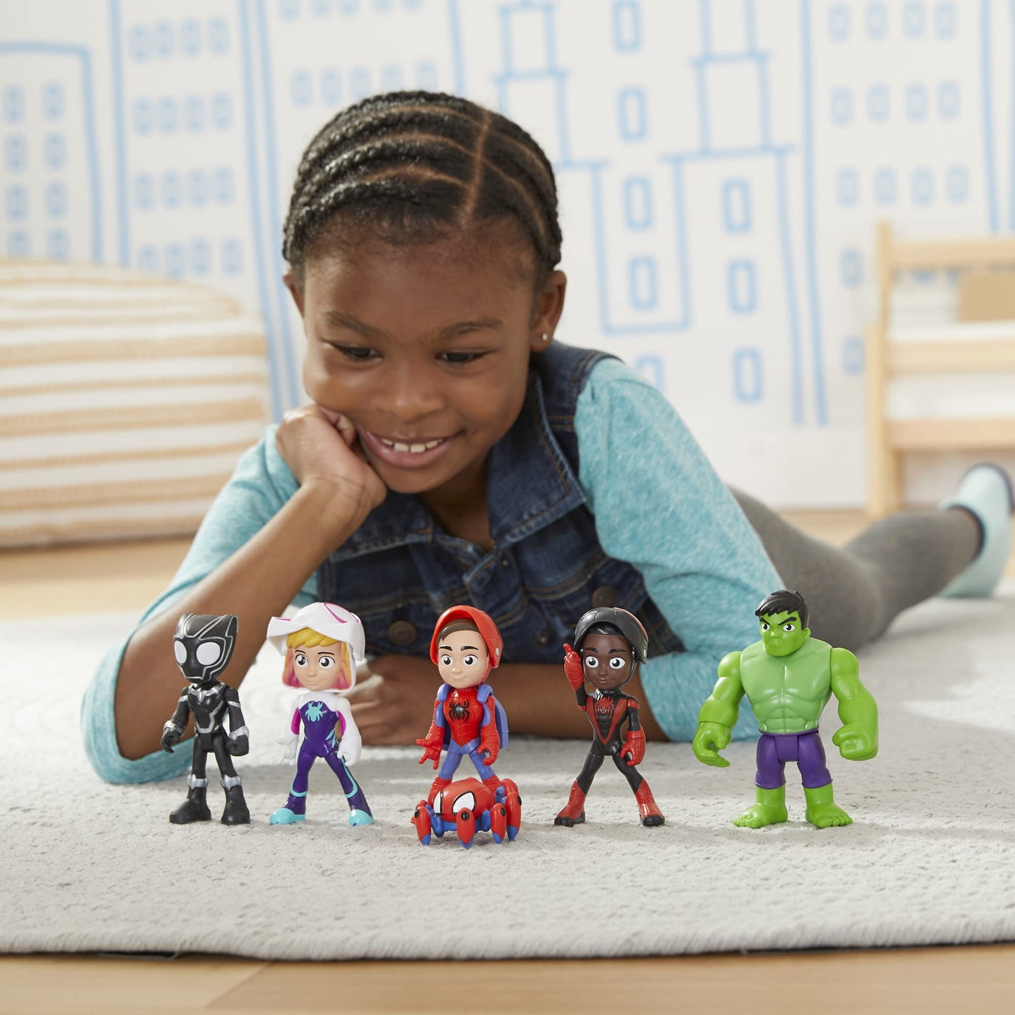 Set de Acțiune Hasbro Spidey și Prietenii Săi, Multipack cu Figuri Mascarade, 10 cm, pentru Copii de la 3 Ani F1486