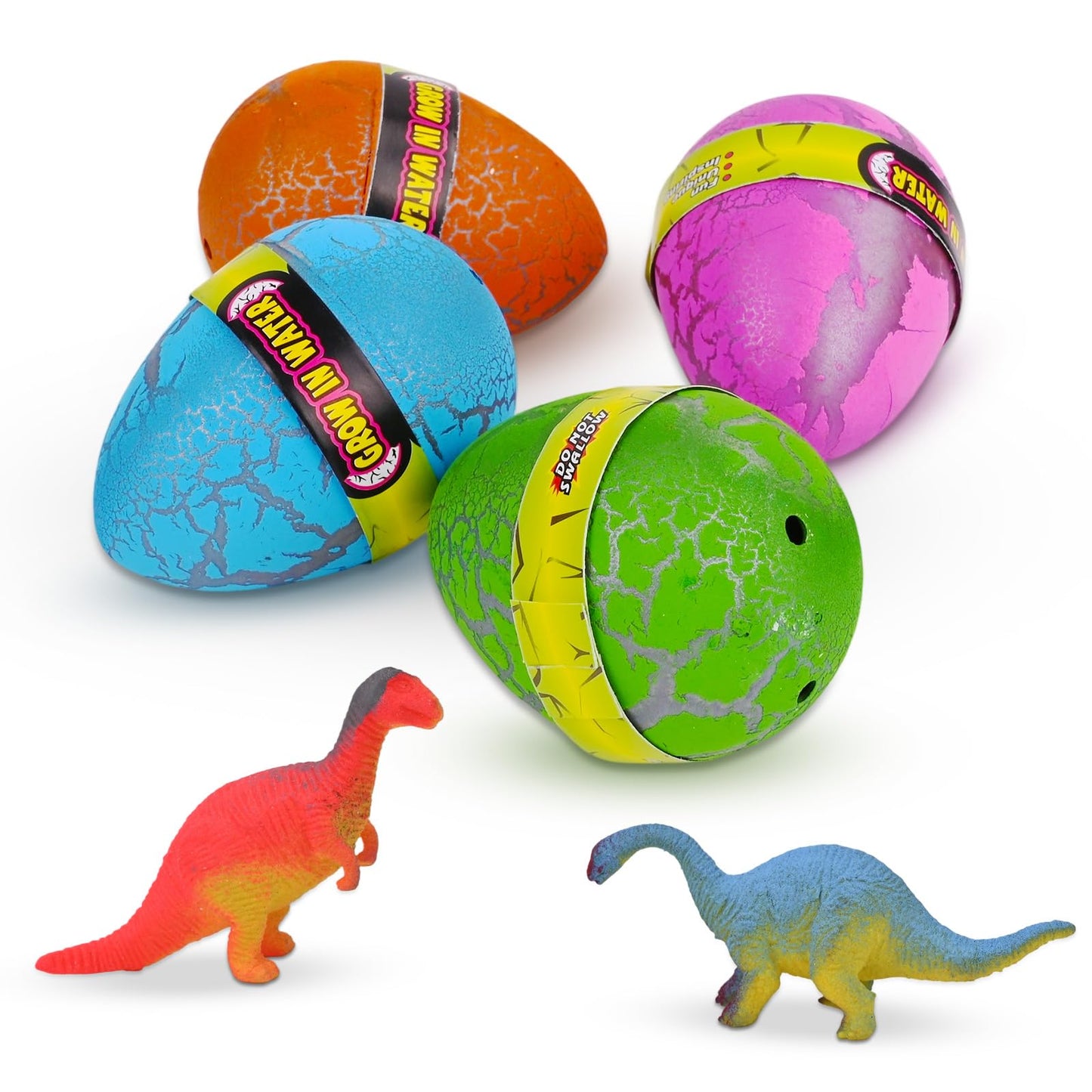 Zoelele Set 6 Ouă Surpriză Dinozauri, eclozare în apă