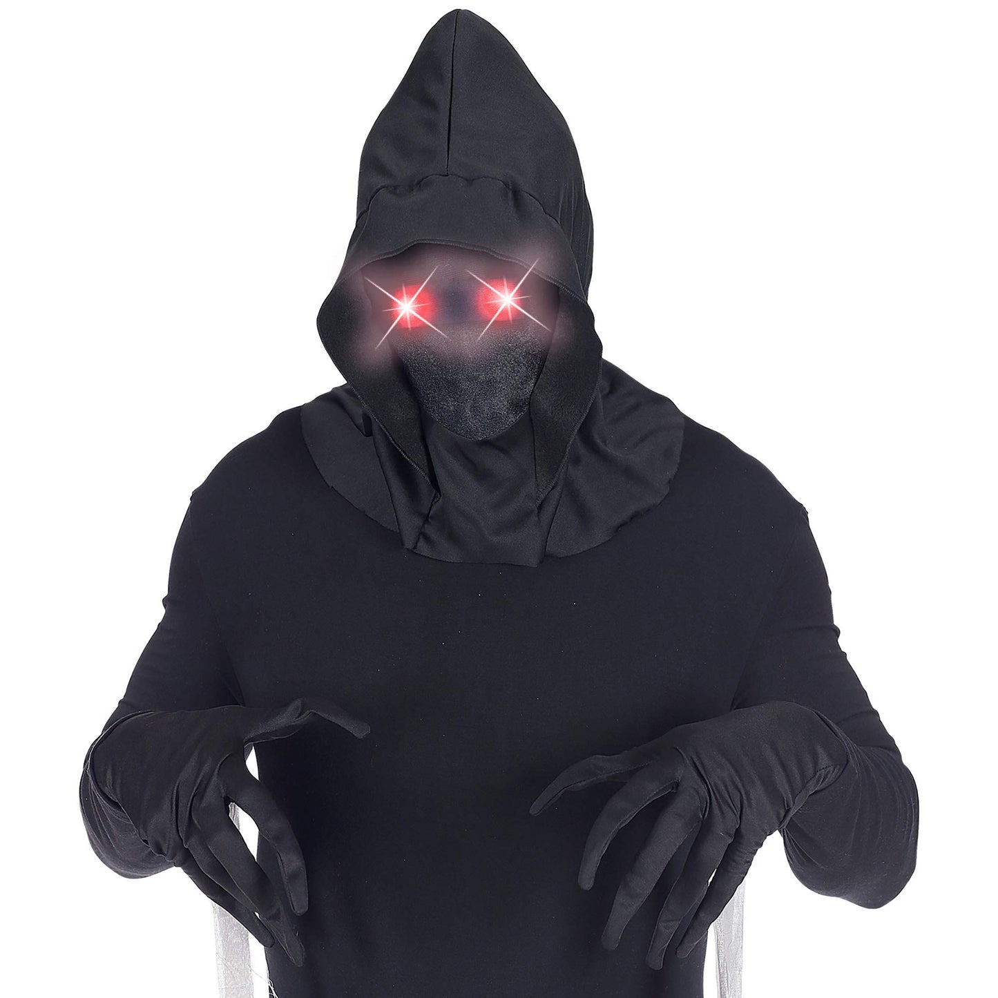 W WIDMANN MILANO Party Fashion Mască Față Invizibilă cu Glugă și Ochi Luminoși pentru Halloween