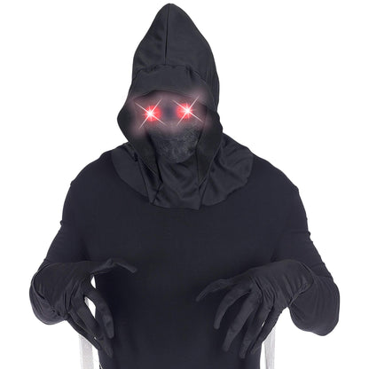 W WIDMANN MILANO Party Fashion Mască Față Invizibilă cu Glugă și Ochi Luminoși pentru Halloween