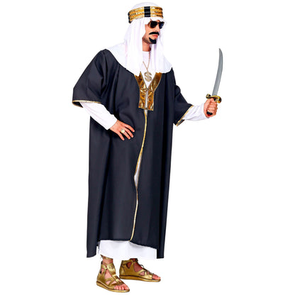 WIDMANN MILANO Costume de Petrecere - Kostüm Sultan, Tunică cu Robă, Turban, Arab, Scheic, Carnaval, Petrecere Tematică
