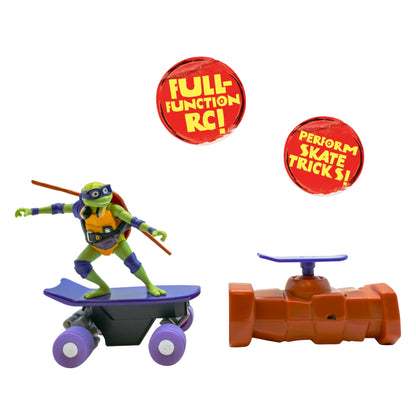 Testoasele Ninja Adolescente Mutante TMNT | Donatello Testoasa Ninja Mutant Mayhem cu Telecomandă Half Pipe |Jucării și Cadouri pentru Copii de 5+ Ani