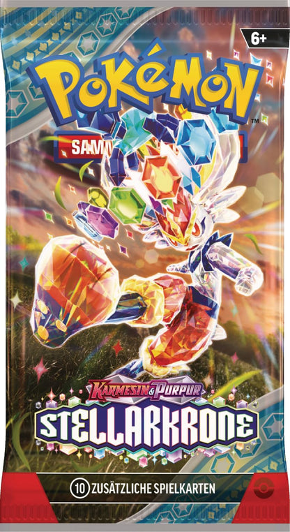 Pokémon Karmesin & Purpur Stellarkrone Set de cărți colecționabile 3 pachete booster + 1 carte promo holografică Latias