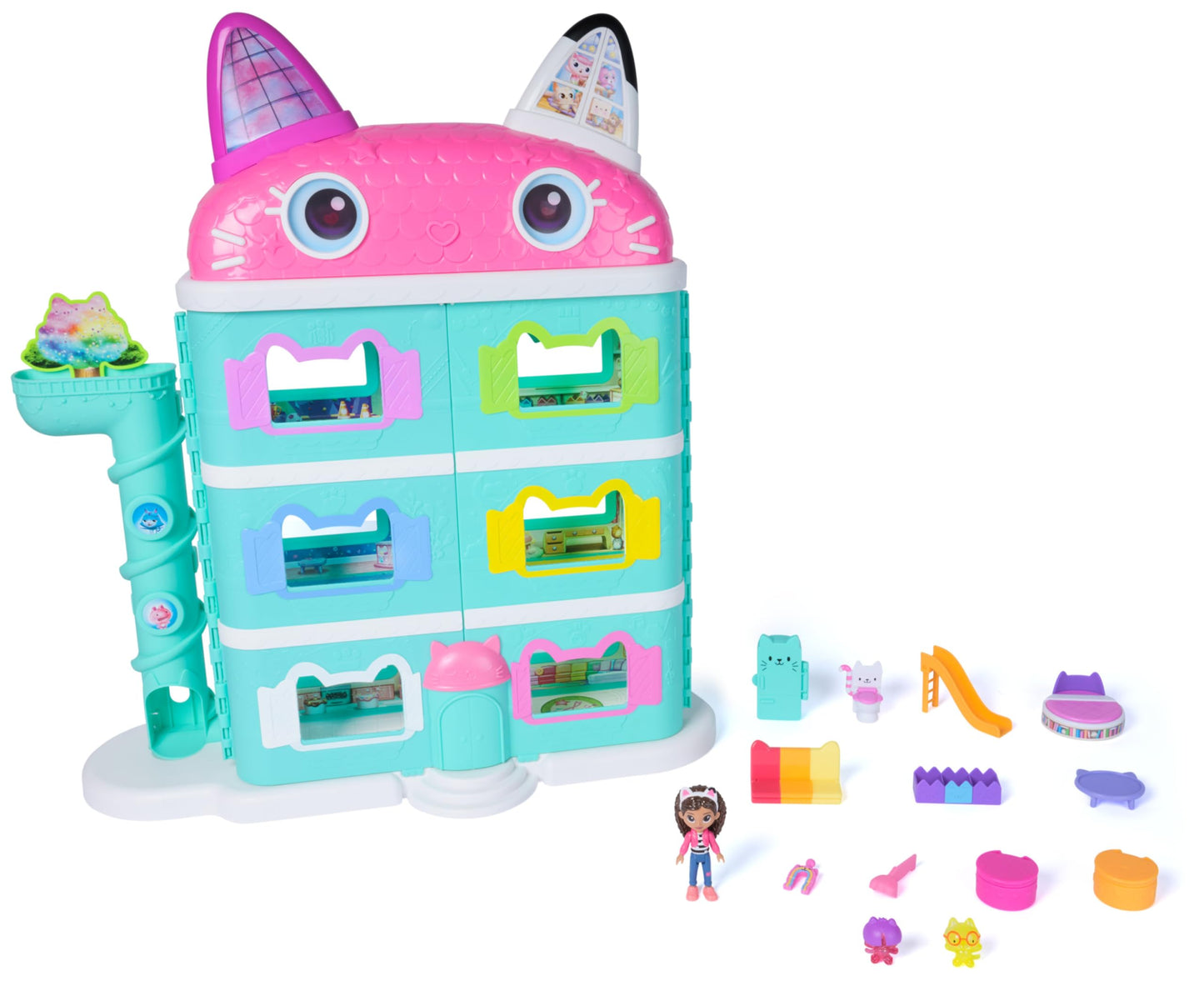 Gabby's Dollhouse Casă păpuși XXL 60 cm, figurina Gabby