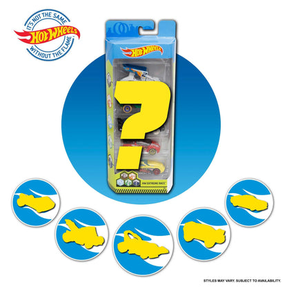 Hot Wheels 1806 Set de mașinuțe, 5 piese, 1:64, cu detalii realiste, jucărie auto, de la 3 ani