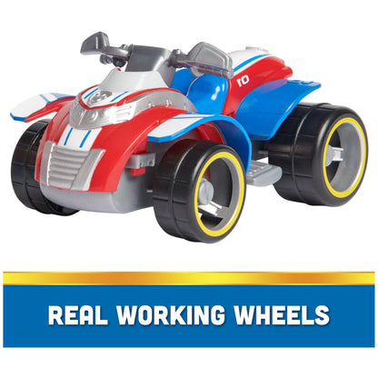 PAW PATROL, Quad de salvare cu figura lui Ryder (Vehicul de bază sustenabil), jucărie pentru copii de la 3 ani