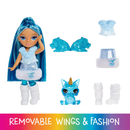 Rainbow High Littles Sapphire Zână, 14 cm, 4+ ani