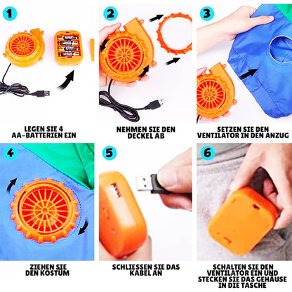 Original Cup Costum gonflabil Moarte adult, 160-190 cm