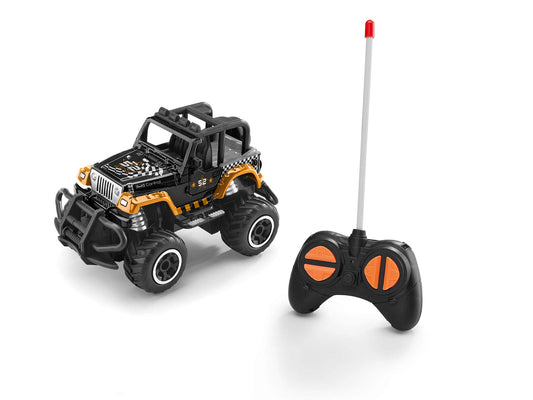 Revell 23492 RC Car SUV Jeep Wrangler Quarter Back, Mașină cu Telecomandă, Negru/Portocaliu, 14 cm