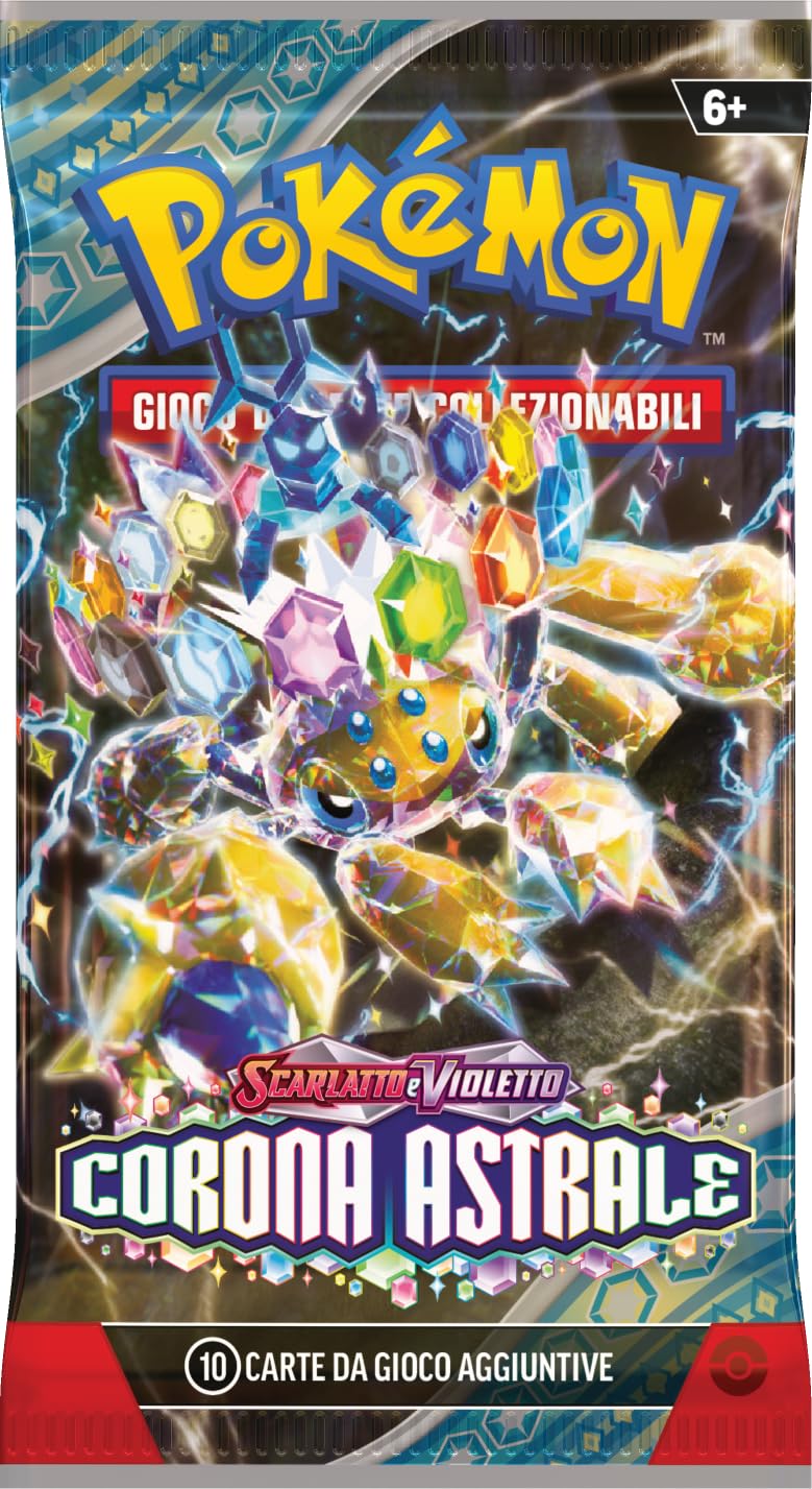 Pachet de expansiune Pokémon TCG: Scarlet și Violet - Astral Crown (Șase pachete de expansiune) EXCLUSIV AMAZON