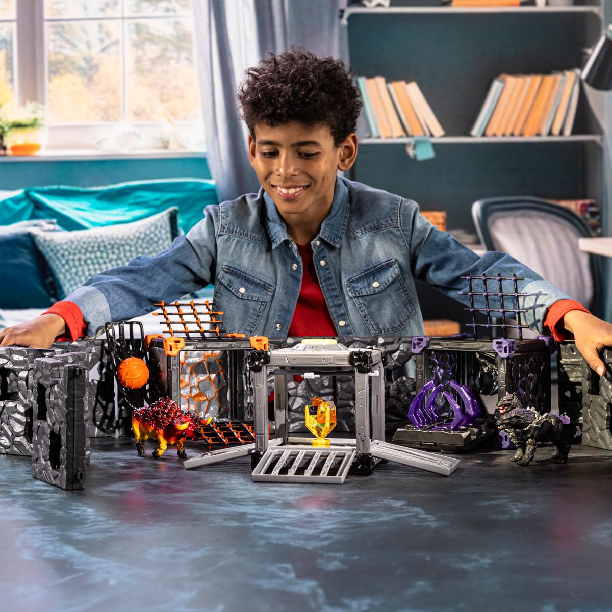 Schleich 42702 BattleCave Superkristalle, 7 ani+, ELDRADOR CREATURES - Set de joc, 31 piese