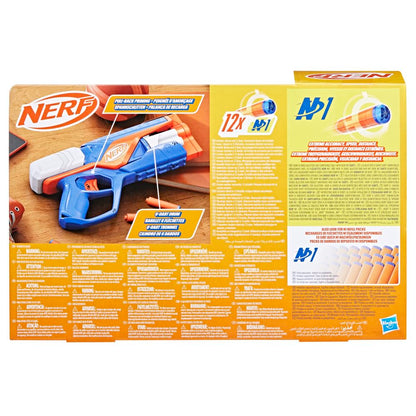 Blaster Nerf N Series Agility, construcție ușoară cu tambur rotativ și glisieră pentru o rază lungă de acțiune, 12 săgeți Nerf, pentru băieți și fete.