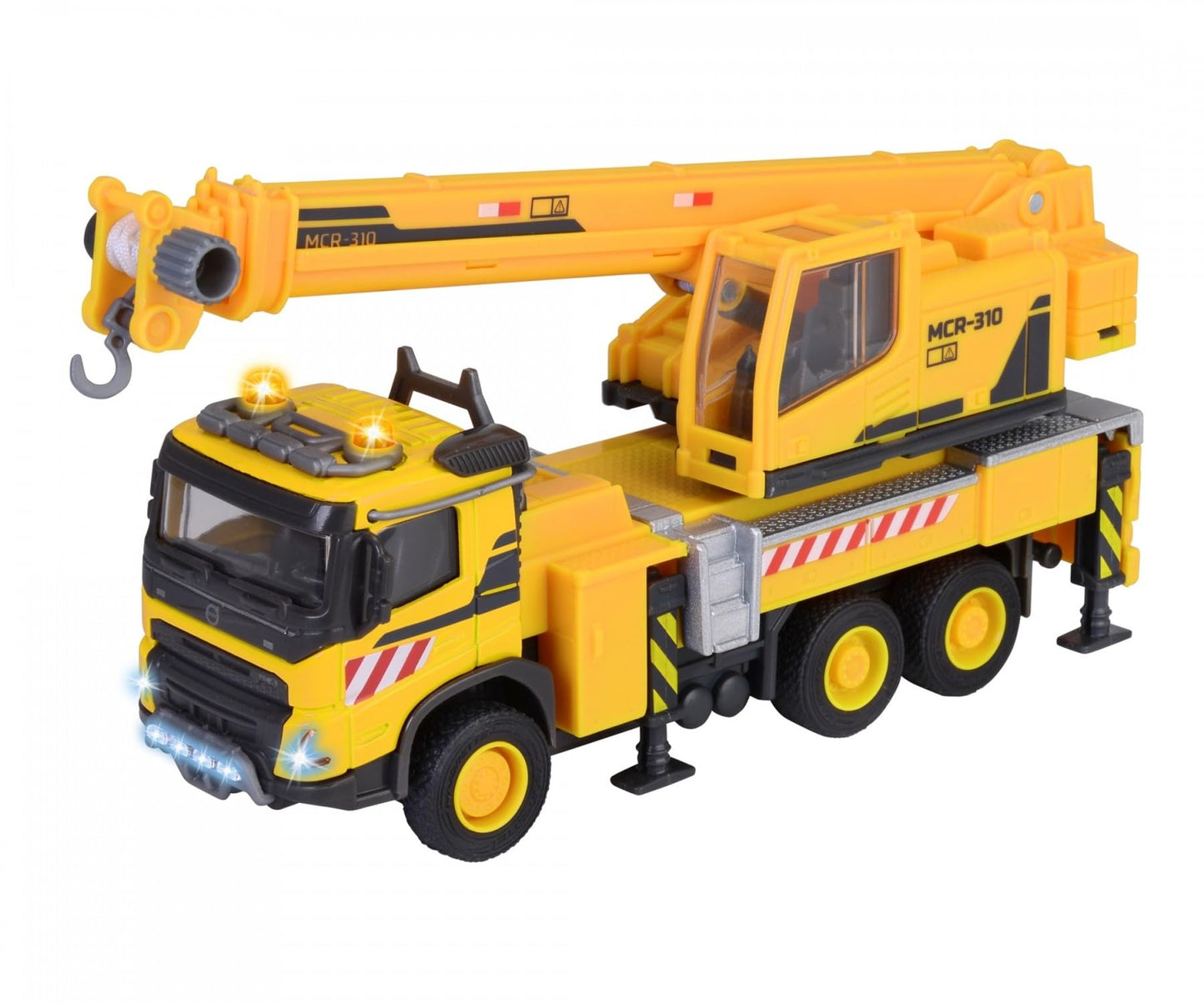 Majorette Camion cu macara Volvo, lumini si sunete, 3+ ani