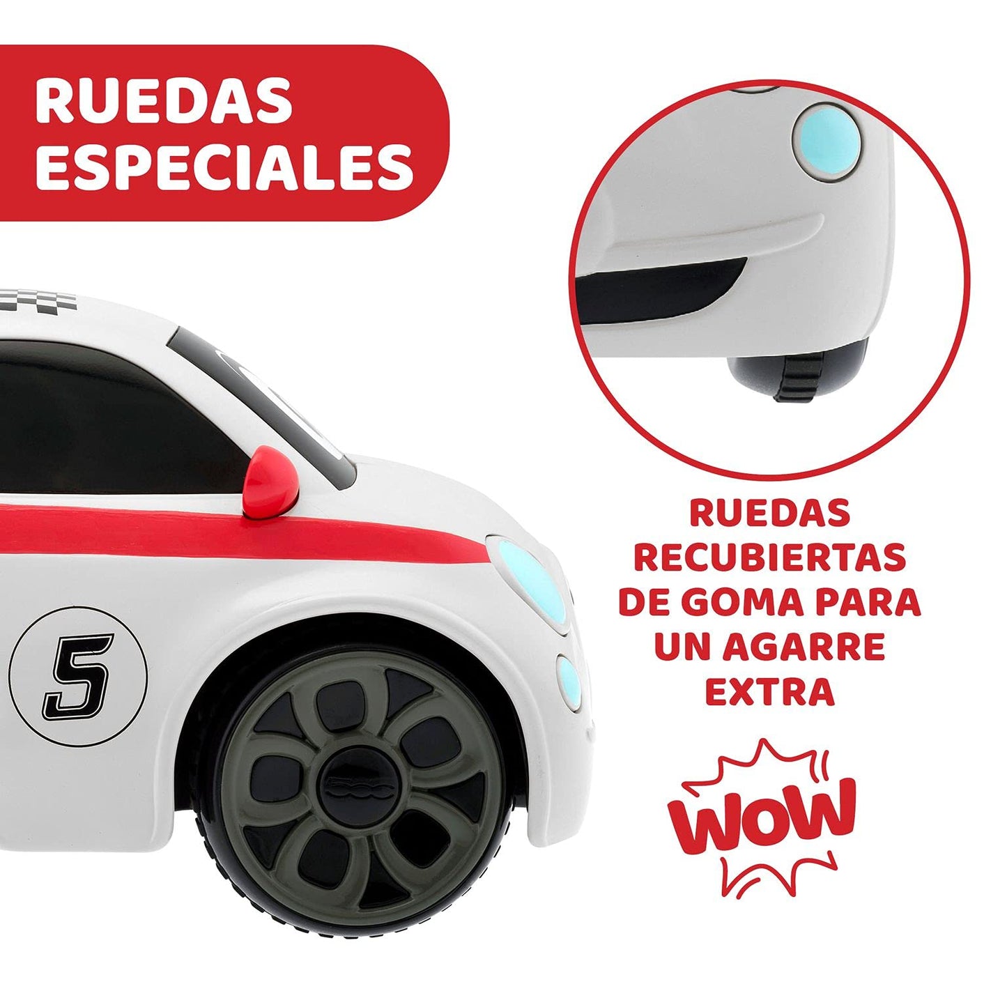 Jucarie Chicco Masinuta cu telecomanda Fiat 500 RC Sport, 3-6 ani+