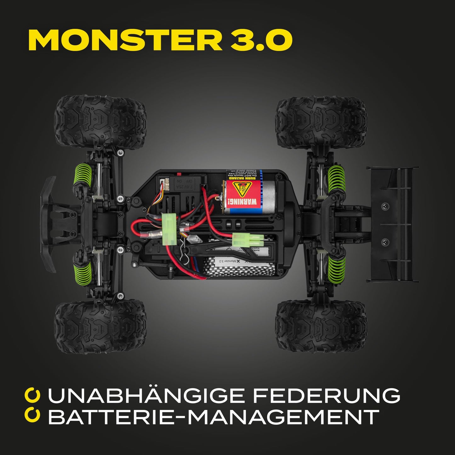 Overmax X-Monster 3.0 Masina RC 1:18, 45 km/h, 4WD