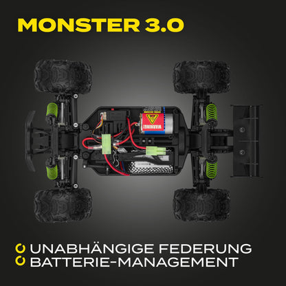 Overmax X-Monster 3.0 Masina RC 1:18, 45 km/h, 4WD