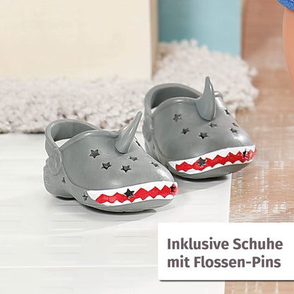 Pijamale de baie BABY born cu saboți, costum întreg în design de marinar pentru păpuși de 43 cm, 834268 Zapf Creation