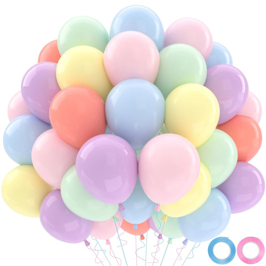 QIFU Set 52 Baloane Pastel Macaron pentru Petrecere