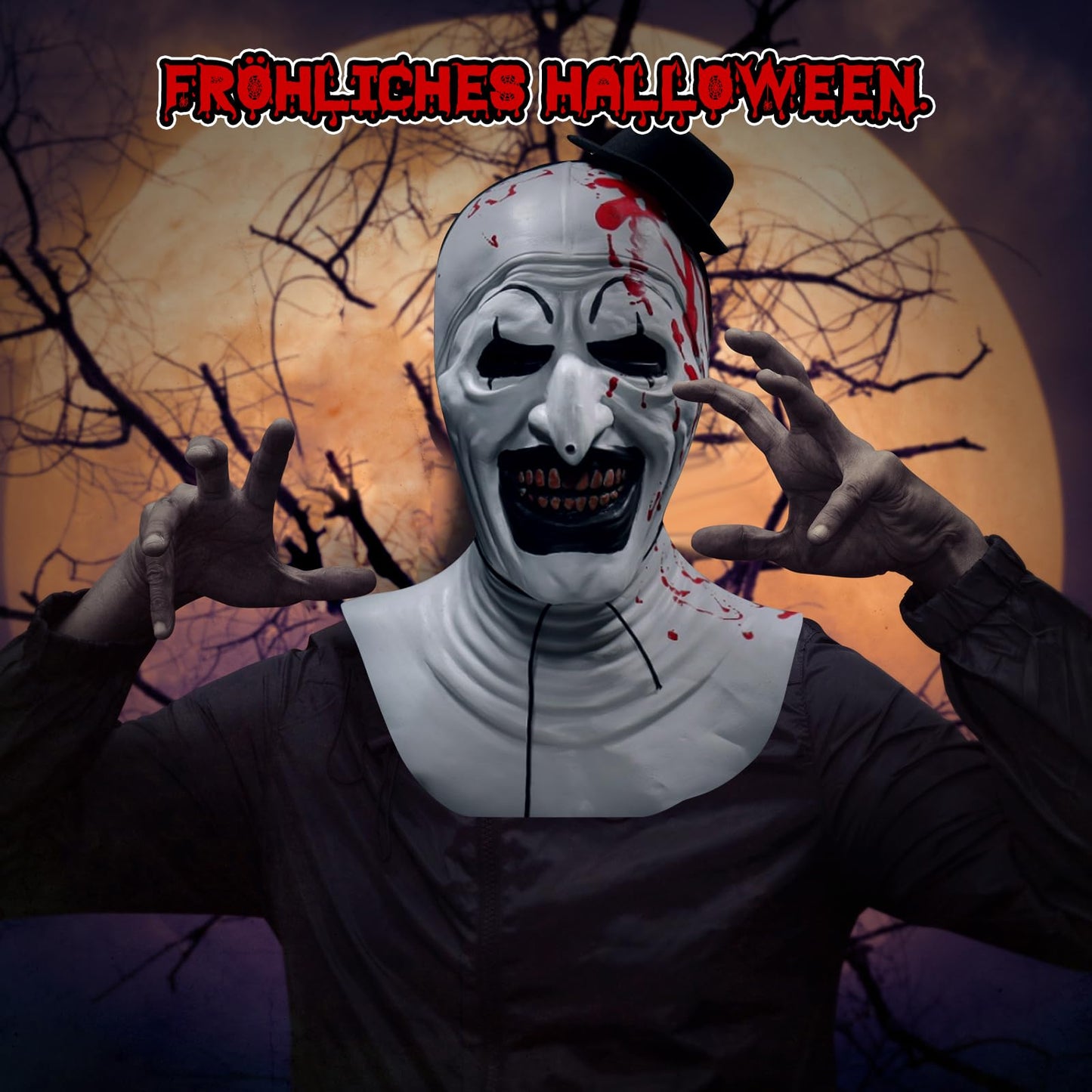 IEEILULU Mască Clovn Terrifier Halloween