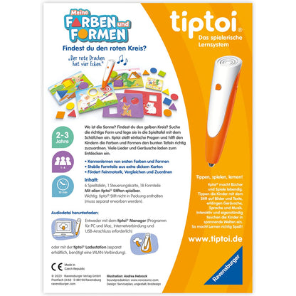 Ravensburger tiptoi Spiel 00168 - Culorile și Formele Mele, Joc educativ pentru copii de la 2 ani
