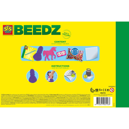 SES Creative 6216 Set de mărgele de călcat Unicorn și Prințesă Activitate manuală pentru fete 5+ ani Jucărie creativă pentru copii