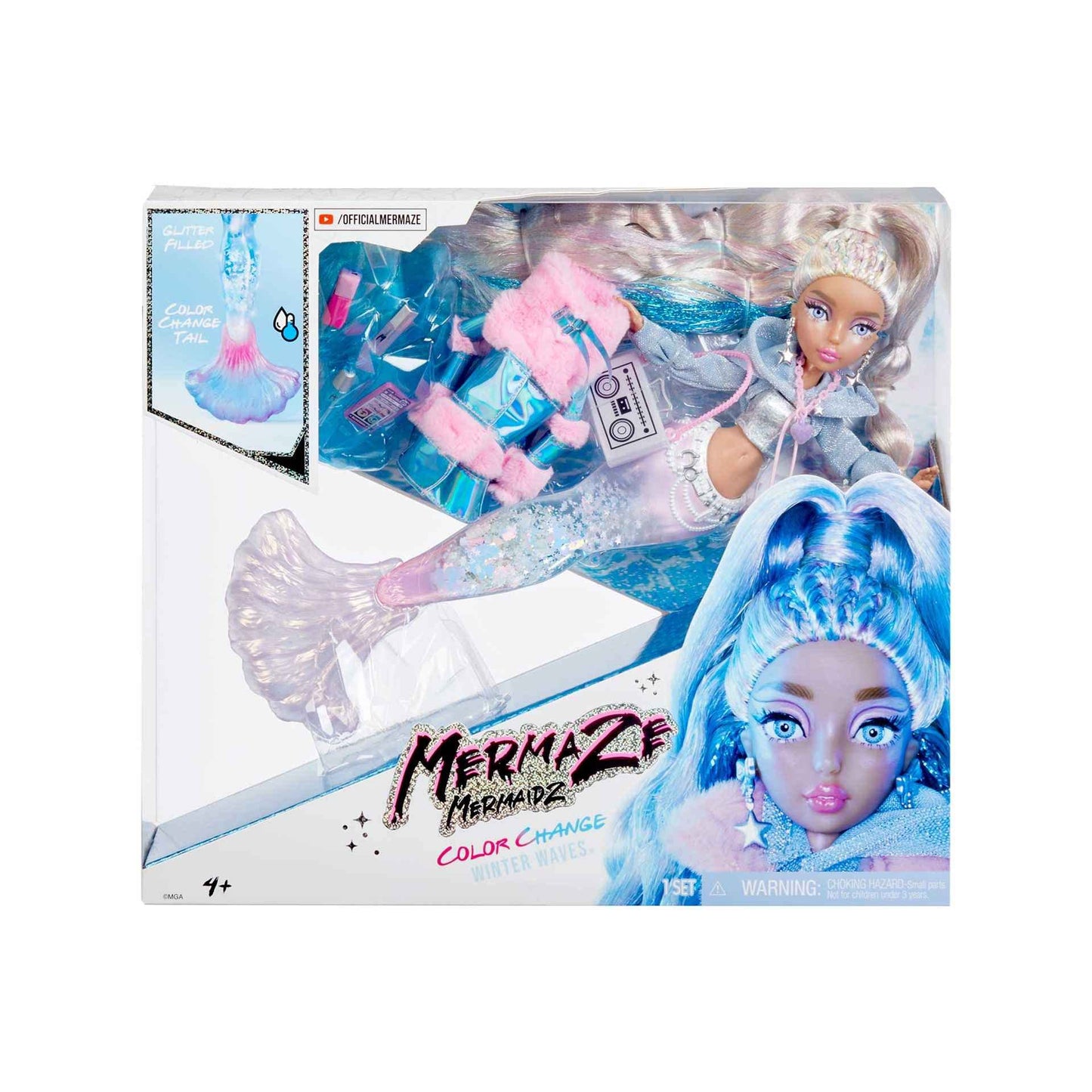 Mermaze Mermaidz Papusa sirena Kishiko, schimb culori