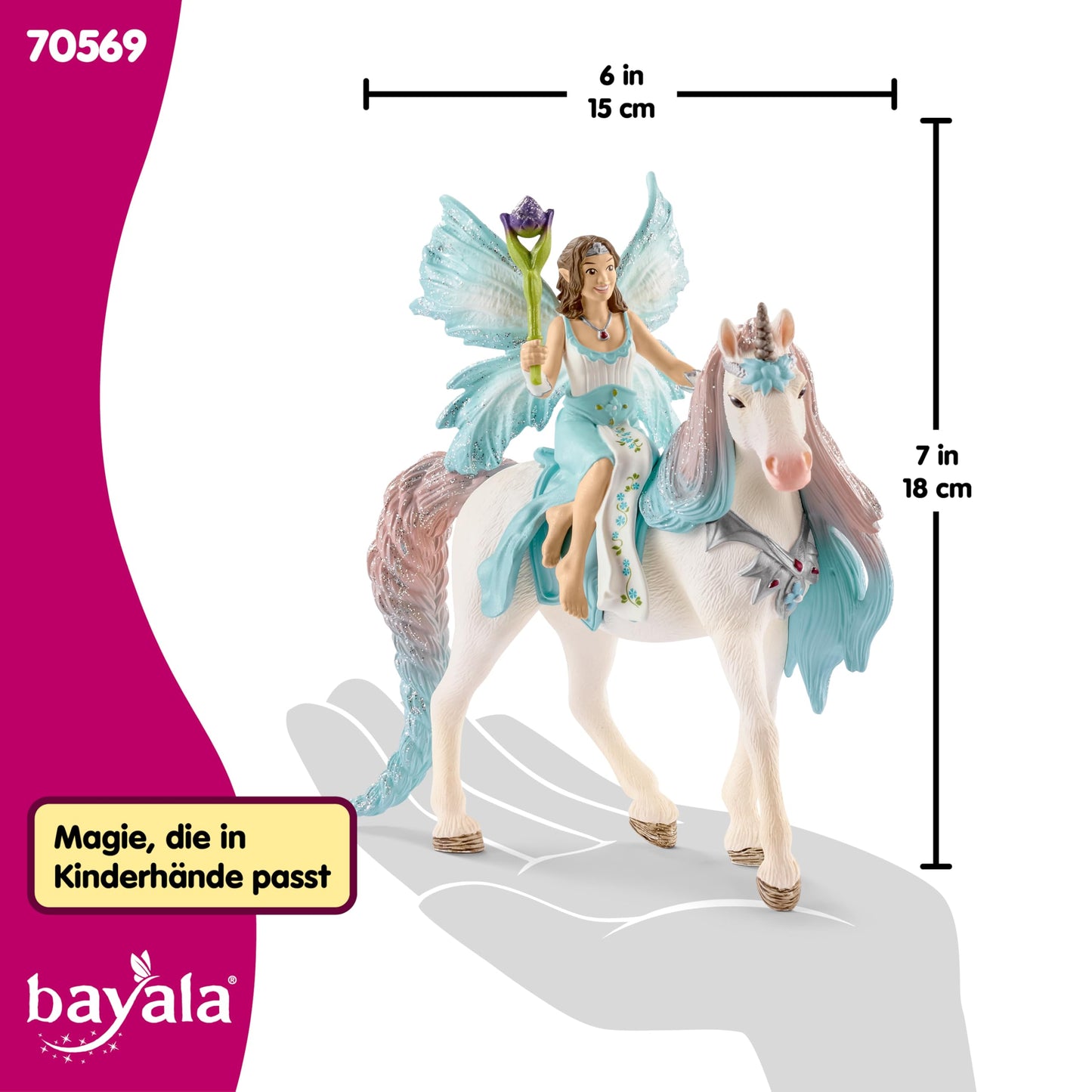 Schleich BAYALA 70569 Eyela cu Unicorn, 5+ ani
