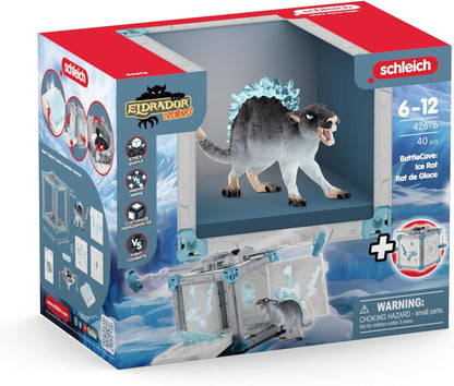 Schleich 42676 BattleCave Eisratte, 7 ani+, ELDRADOR CREATURES - Set de joc, 40 piese