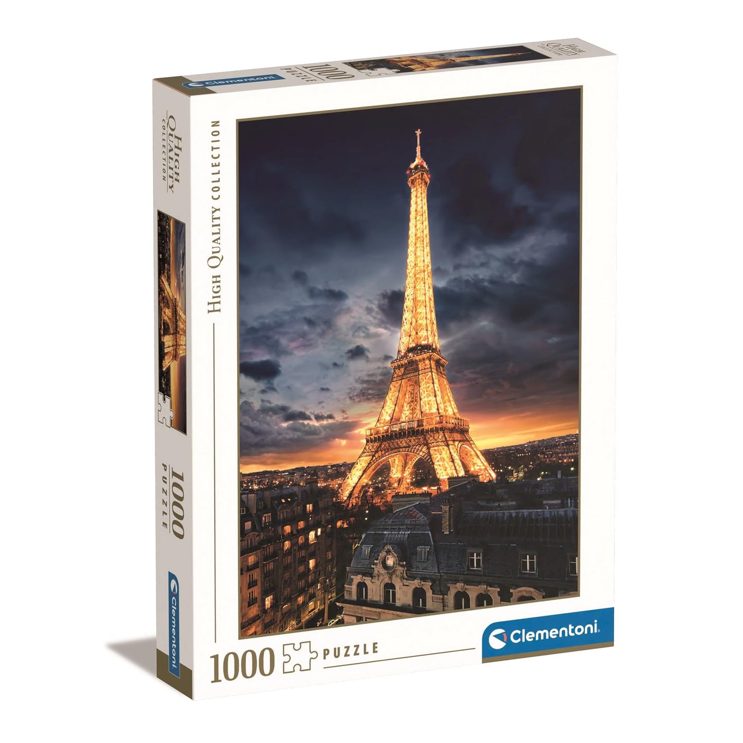 Clementoni 39514 Turnul Eiffel – Puzzle 1000 piese, joc de îndemânare pentru întreaga familie, joc colorat de asamblare, puzzle pentru adulți de la 14 ani
