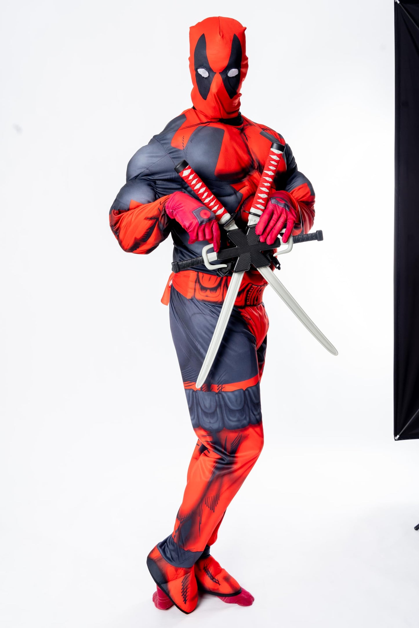 Rubie's 810109 Marvel Deadpool Costum Deluxe pentru adulți, mărime XL, roșu